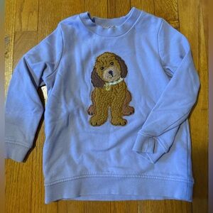 Mini Boden Sweatshirt with adorable Doodle Appliqué